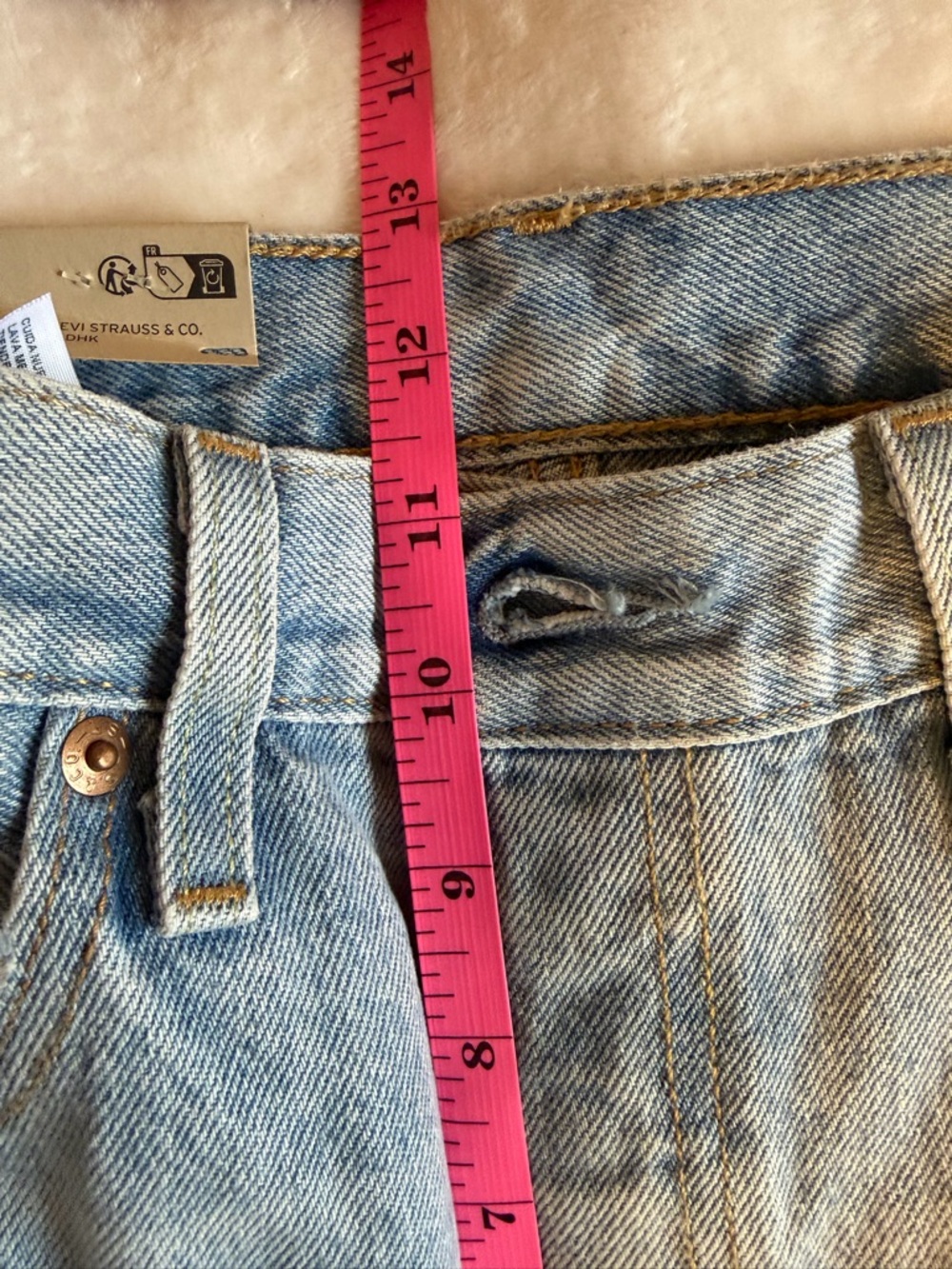 Levi's 501 High-Rise Light Wash Straight-Leg Jeans - Picture 12 of 12